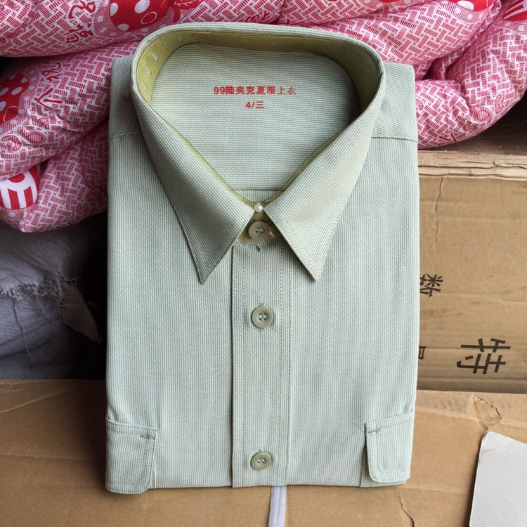 库存99陆夹克衬衣 夏天工作服淡绿色衬衣学生军训体能服棉麻透气在类目 户外/登山/野营/旅行用品, 户外服装, 速干衣裤, 速干衬衣中 - 来自Buy2taobao.com提供专业的淘宝代购服务