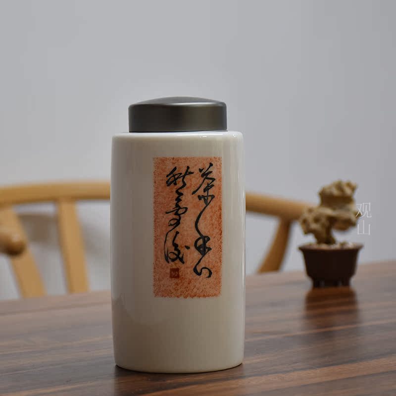 德化白瓷陶瓷手工手绘茶叶罐家用功夫茶具存茶罐复古普洱醒茶罐|msdalam kategori pinggan mangkuk, set teh, caddy teh - dari Buy2taobao.com untuk memberikan perkhidmatan ejen Taobao profesional membeli