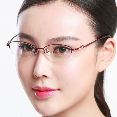 老花镜女时尚超轻树脂100 150 200度老花眼镜防疲劳舒适老光老人