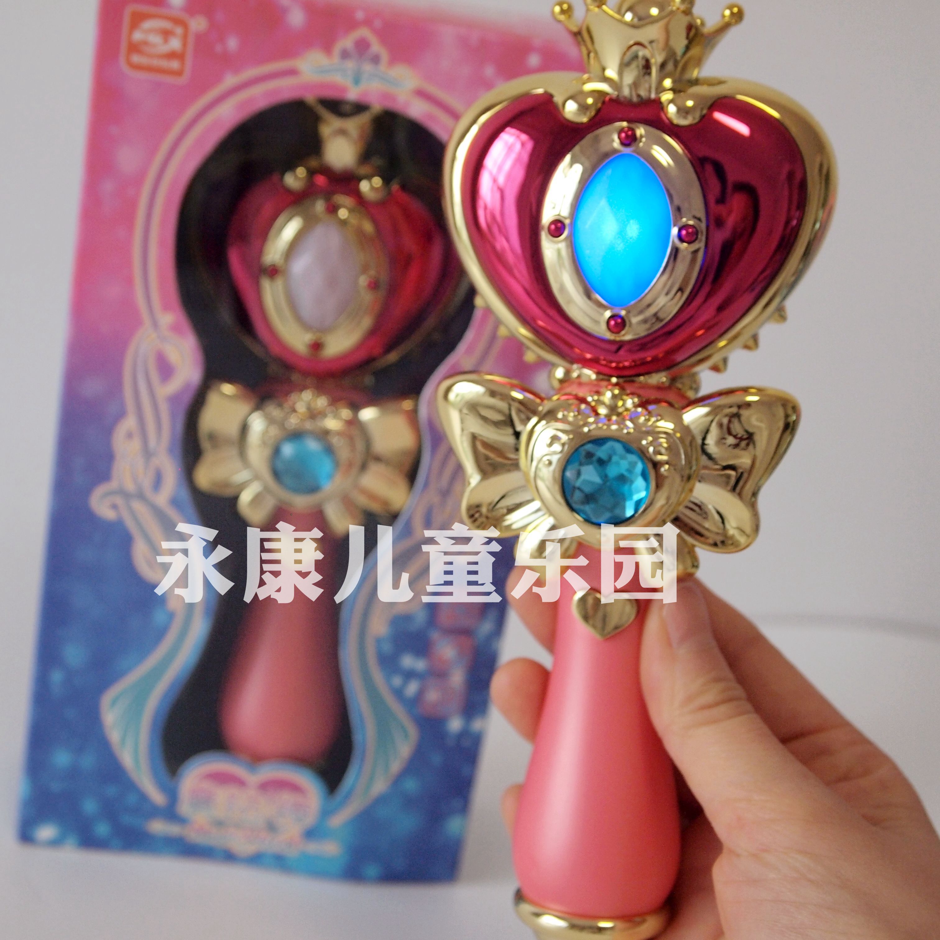 Ming Yue Magic Stick Magic fairy music luminescence Transfiguration girl princess heart-shaped Moon acousto-optic children Toysin the Toy/Childs/Puzzle/Building block/Model , Electronic/Light/Aerated/Tricky Toy , Glow Toys category - from Buy2taobao.com to provide professional Taobao agent buy service