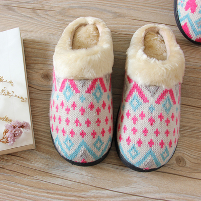 秋冬季保暖棉拖鞋毛绒女士家居鞋厚底拖舒适防水室内拖鞋包邮025