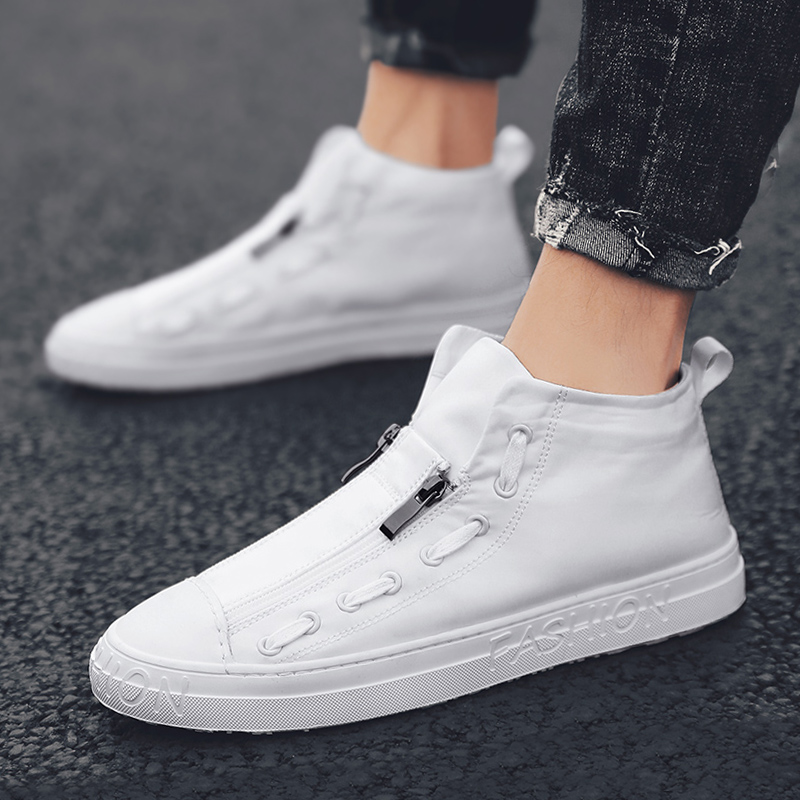 shoes waterproof canvas shoe High help Cloth shoes 2019 summer new pattern ventilation Casual shoes Versatile Trend skate shoesin the Men's Shoes, Canvas shoes category - from Buy2taobao.com to provide professional Taobao agent buy service