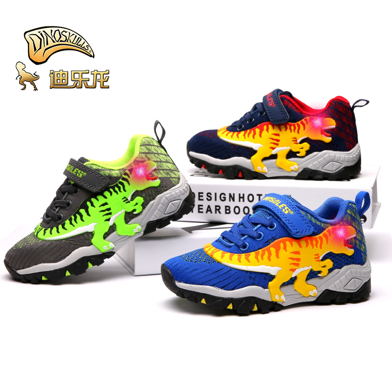 Spring New products Di Lelong dinosaur 2019 Boy ventilation Mesh cloth gym shoes children Flash shoes CUHKin the Shoes/Baby Shoes/Parent-child shoes , Sports shoes category - from Buy2taobao.com to provide professional Taobao agent buy service