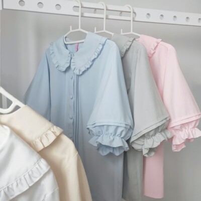 多色【一米六工作室】原创*短袖衬衫*lolita软妹内搭春夏jk制服