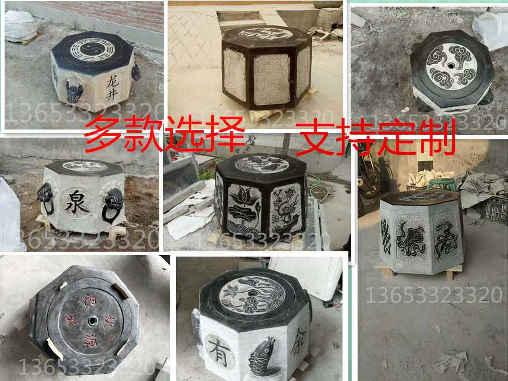 新品青石仿古井口井圈石雕庭院户外大理石做旧装饰品圆雕|msdalam kategori Aksesori rumah, ukiran, ukiran batu - dari Buy2taobao.com untuk memberikan perkhidmatan ejen Taobao profesional membeli
