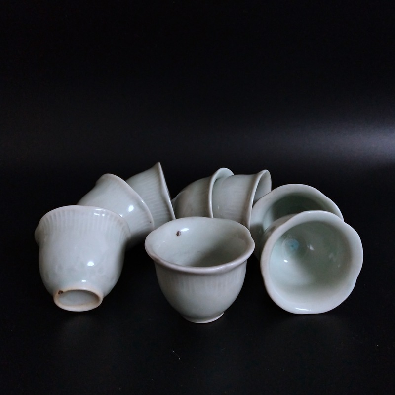 省非遺宜興國營老青瓷廠早期70、80年代35cc葉脈紋品茗杯外銷品在類目 餐飲具, 茶具, 茶杯中 - 來自Buy2taobao.com提供專業的淘寶代購服務