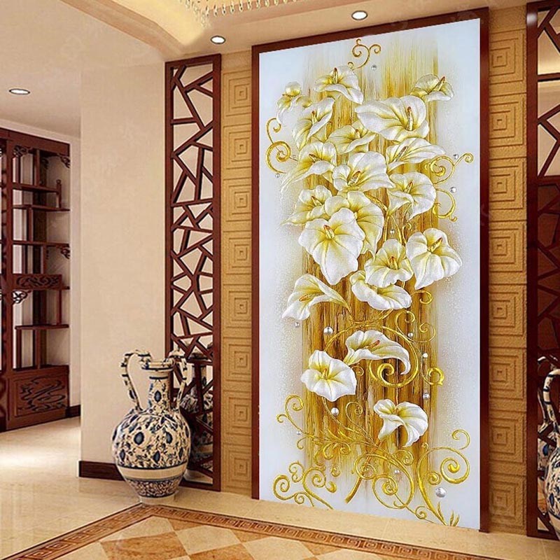 5D DIY Diamond Painting Rhinestones Pattern Flower Lily Cros|ruв категории Цифровые аксессуары, камера аксессуары - от Buy2taobao.com для оказания профессиональной услуги покупки агента Taobao