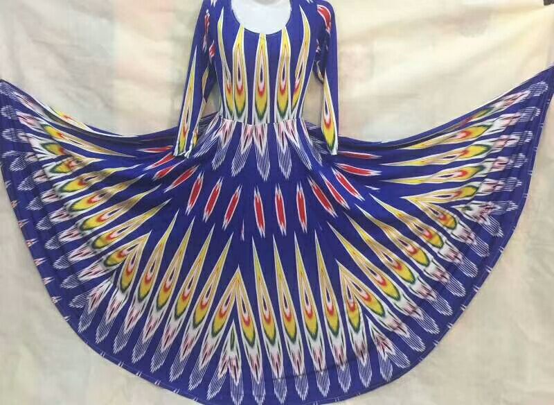 Nation dance clothing Ed silk Xinjiang dance costume perform Stage costume adult Dress Pendulumin the Women's clothing/Boutique , Costume/National costume/Stage costumes , National costume/Costumes category - from Buy2taobao.com to provide professional Taobao agent buy service