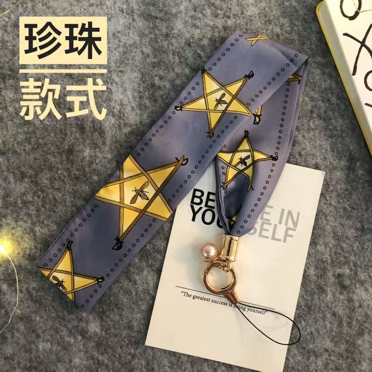 五角星蜜蜂手机通用挂绳iPhoneX手机珍珠挂绳丝巾丝带工作牌挂脖|msdalam kategori Aksesori Digital 3C, Aksesori telefon bimbit, Aksesori telefon, loket telefon/tali telefon - dari Buy2taobao.com untuk memberikan perkhidmatan ejen Taobao profesional membeli
