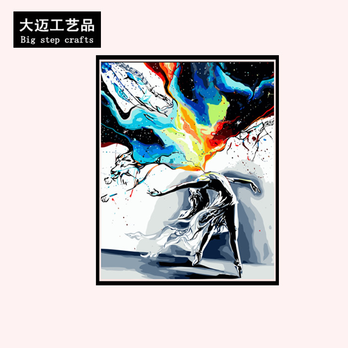 大迈数字油画diy人物动漫客厅数码填色油彩画手绘装饰画芭蕾舞者|ruв категории Домашний быт, декоративная живопись, DIY/цифровой живописи - от Buy2taobao.com для оказания профессиональной услуги покупки агента Taobao