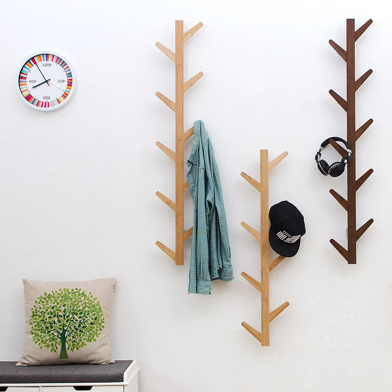 创意墙上置物架衣帽架隔板卧室客厅北欧日系简约壁挂装饰架挂衣架|msdalam kategori perabot kediaman, rak, kot rak - dari Buy2taobao.com untuk memberikan perkhidmatan ejen Taobao profesional membeli
