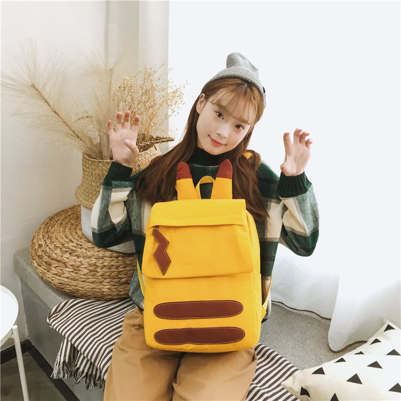 ins Super - Fire backpacker 2019 new pattern Korean Edition high school student personality Pikachu Backpack Sen family schoolbagin the Toy/Childs/Puzzle/Building block/Model , Plush Fabric Toys category - from Buy2taobao.com to provide professional Taobao agent buy service