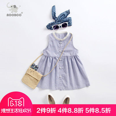 女童连衣裙夏装2018新款2韩版1-3-6岁儿童洋气裙子夏季宝宝公主裙