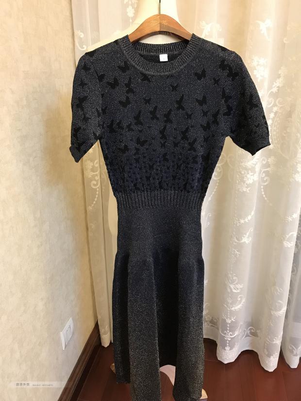 Sweet Tea~Beautiful bright Heavy cattle cargo Gorgeous Gradient butterfly Jacquard weave Dressin the Women's clothing/Boutique , Dress category - from Buy2taobao.com to provide professional Taobao agent buy service