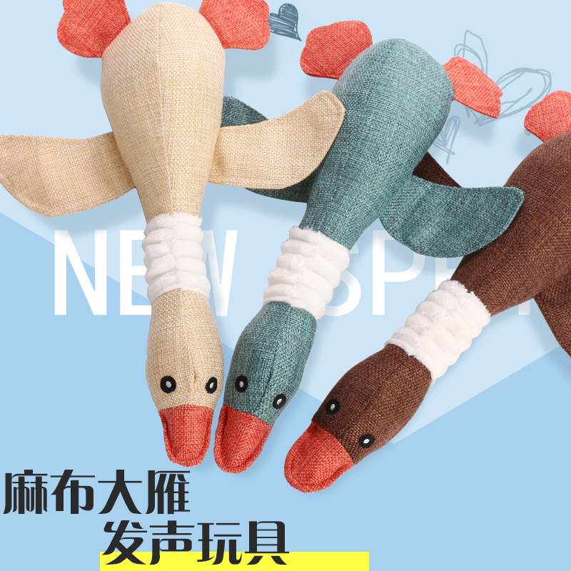 宠物狗狗玩具哒哒麻布发声玩具耐咬仿真大雁蓝猫英短逗猫发声玩具|msdalam kategori haiwan peliharaan/makanan haiwan dan bekalan, Cat/Mainan anjing, mainan bunyi - dari Buy2taobao.com untuk memberikan perkhidmatan ejen Taobao profesional membeli