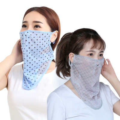 防晒透气面纱夏面纱冰丝薄款口罩面罩女遮脸防紫外线护颈遮阳面巾在类目 居家日用, 防护用品, 口罩中 - 来自Buy2taobao.com提供专业的淘宝代购服务