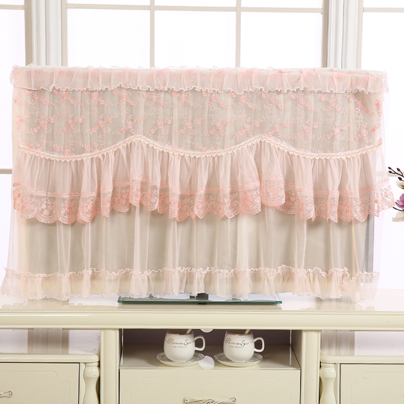 Hanging LCD 55 inch 50 Inch curved 65 Lace Gabion Fabric art TV sets Wall hanging TV hood dust coverin the Home Fabric , Dust protection cover , TV cover category - from Buy2taobao.com to provide professional Taobao agent buy service
