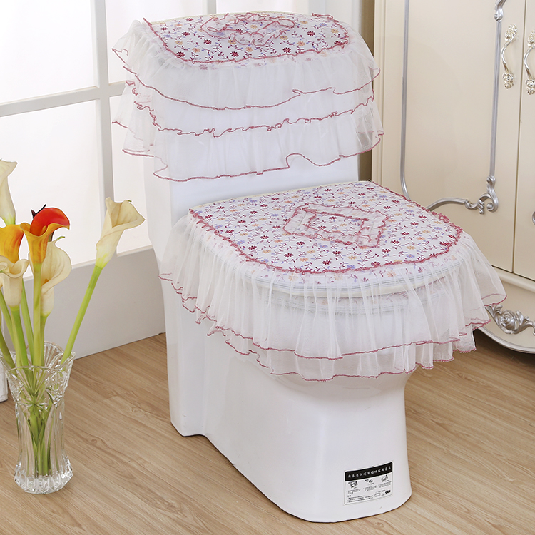 summer closestool Three Countryside Lace Fabric art Toilet mat pedestal pan toilet lid Toilet seatin the Family/Personal Cleaning Tools , Sanitary appliances/Bathroom accessories , Toilet sets/Toilet seat category - from Buy2taobao.com to provide professional Taobao agent buy service