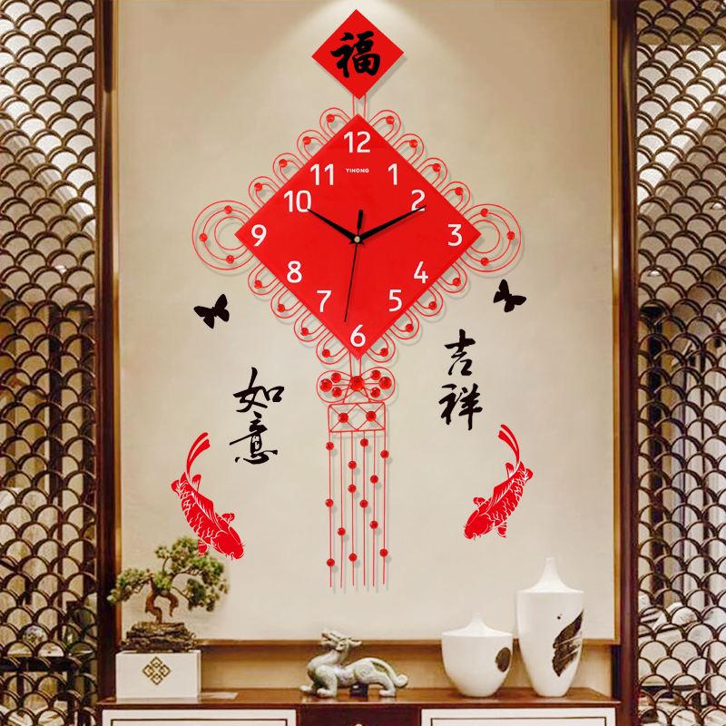 一红现代挂钟时尚客厅石英钟装饰静音时钟艺术钟表简约创意挂表|ruв категории начало ежедневно, часы, настенные часы - от Buy2taobao.com для оказания профессиональной услуги покупки агента Taobao