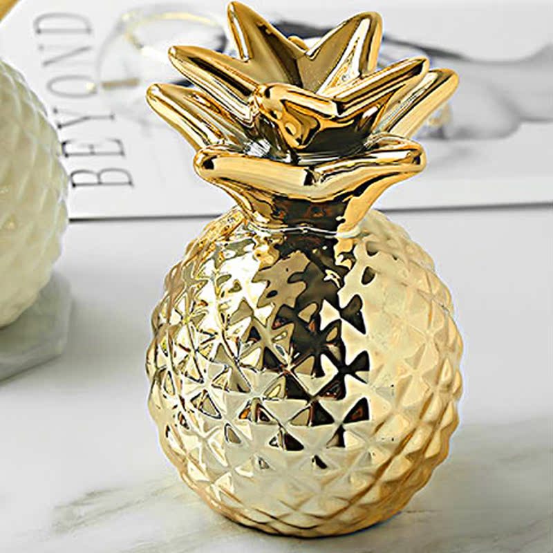 Northern Europe ceramics pineapple Piggy bank Decoration modern Home Furnishing a living room Souvenir Restaurant Wine cabinet still life prop a decorationin the Home accessories , Decorative items , Jewelry Box category - from Buy2taobao.com to provide professional Taobao agent buy service