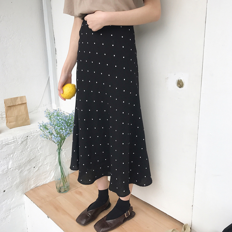 2019 New Korean chic skirt student Paige Show thin Versatile Wave fish tail skirtin the Women's clothing/Boutique , Skirts category - from Buy2taobao.com to provide professional Taobao agent buy service