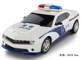 儿童警车玩具车仿真遥控充电特警车男孩小汽车模型警察警笛声灯光