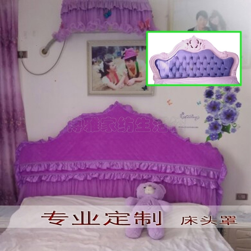 水晶绒夹棉加厚全包床头套 定制欧式皮床软包弧形实木床头罩包邮在类目 家装主材, 背景墙软包/床头套/工艺软包, 床头套中 - 来自Buy2taobao.com提供专业的淘宝代购服务