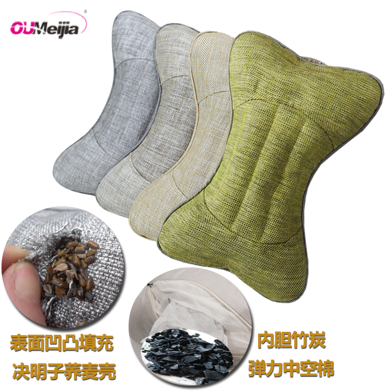 欧美佳汽车头枕一对护颈枕四季通用舒适亚麻车用颈枕竹炭车内靠枕在类目 汽车/用品/配件/改装, 汽车用品/内饰品, 头枕中 - 来自Buy2taobao.com提供专业的淘宝代购服务