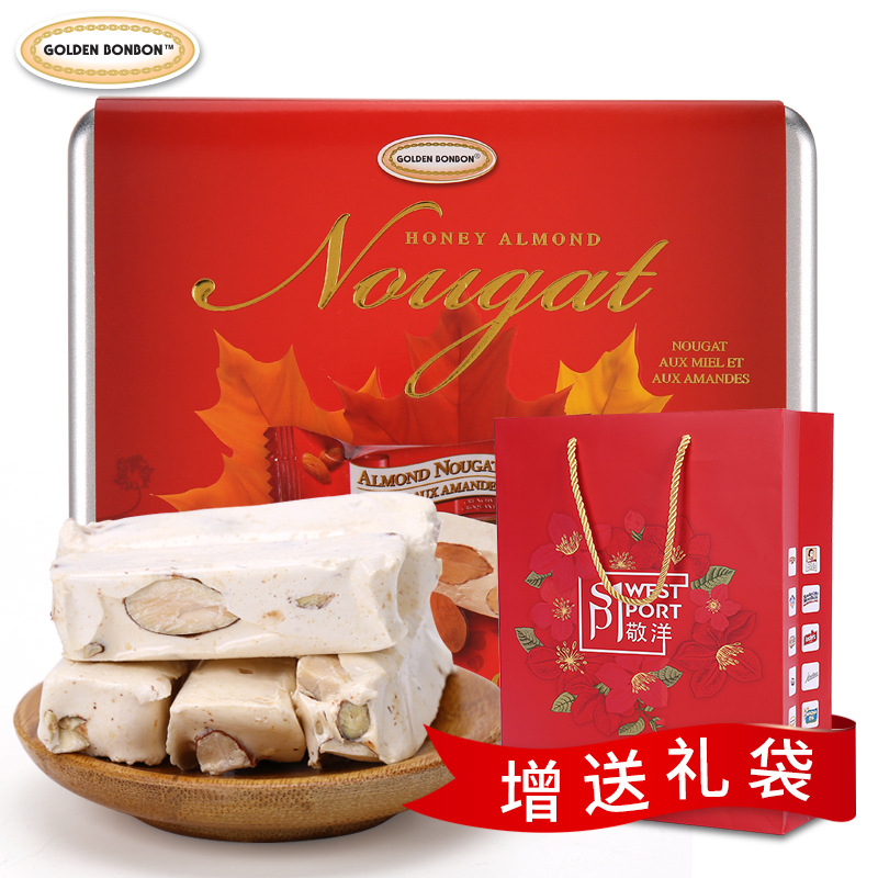 加拿大进口加宝蜂蜜扁桃仁香脆牛轧糖350g 进口牛轧糖糖果零食在类目 零食/坚果/特产, 糖果零食/果冻/布丁, 糖果中 - 来自Buy2taobao.com提供专业的淘宝代购服务