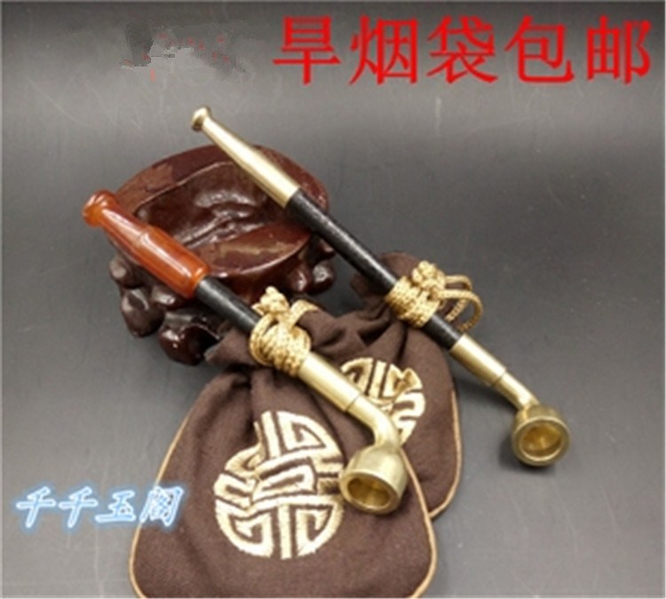 手工传统老式旱烟袋 特长短款烟斗 烟丝烟叶用烟锅玉石铜烟嘴木杆|ruв категории ZIPPO/швейцарский армейский нож/очки, курить, трубы - от Buy2taobao.com для оказания профессиональной услуги покупки агента Taobao