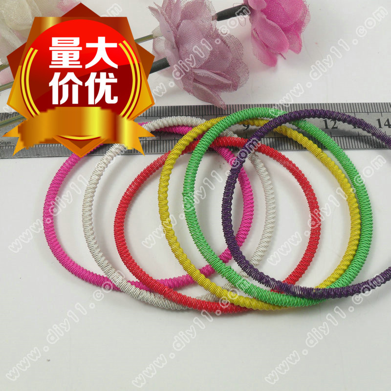 壹只價 3毫米鐵藝電泳彩色手鏈 鐵絲彈簧型 混色 飾品配件 H51在類目 飾品/流行首飾/時尚飾品新, 手鍊中 - 來自Buy2taobao.com提供專業的淘寶代購服務