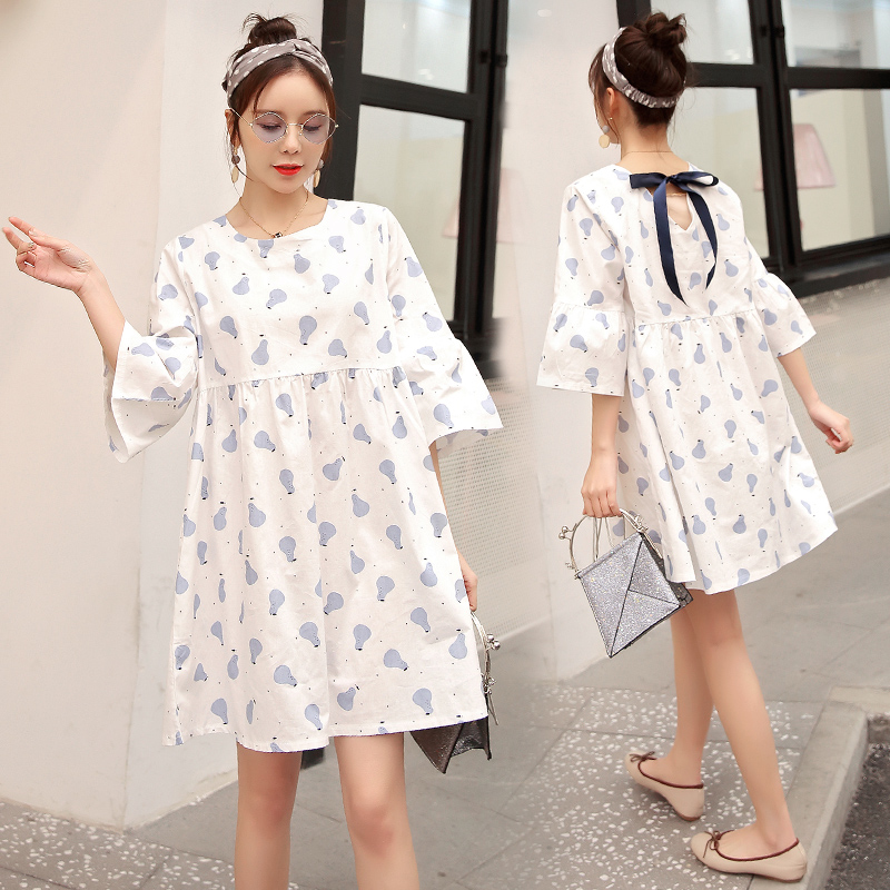 Pregnant women skirt 2019 Early spring new pattern Chao Ma fashion Easy jacket 3-9 spring Pregnant Dressin the Maternity/Maternal supplies/Nutrition , Maternity , Dress category - from Buy2taobao.com to provide professional Taobao agent buy service