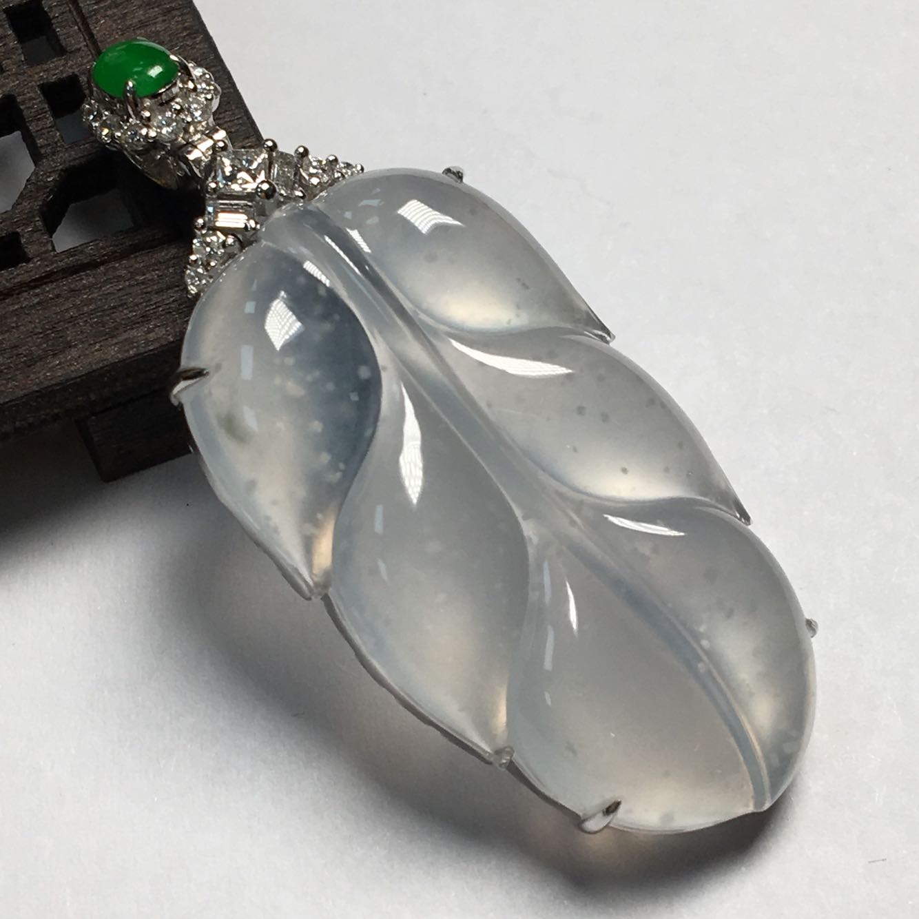 Hengxin Emerald Jade Pendant New products 18k Set Ice leaf Pendant Necklace Female modelsin the Accessories/Fashion Jewelry, Pendant/Pendant category - from Buy2taobao.com to provide professional Taobao agent buy service