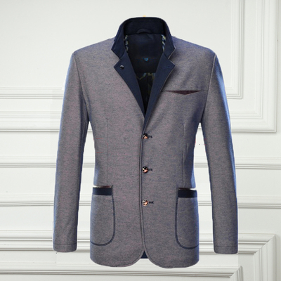 华萨驰 2017早春新款商务休闲男西服 棉质微弹透气舒适男单西