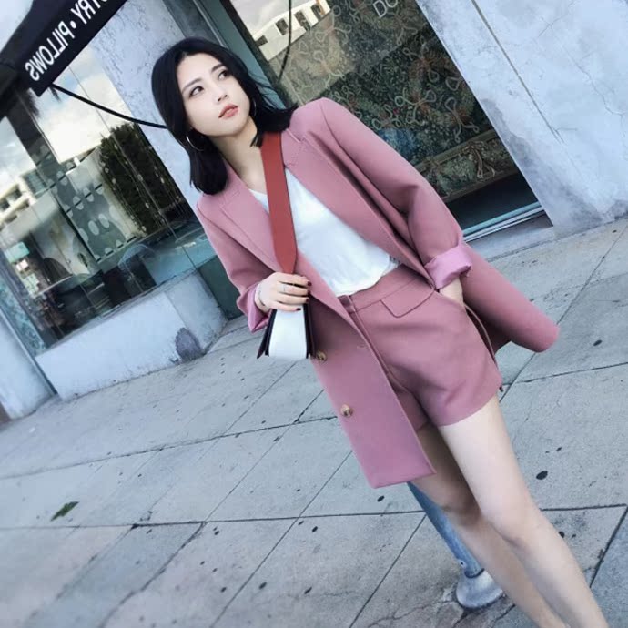 2018 spring clothes new pattern Korean Edition Add fertilizer Large suit coat man 's suit mm suit shorts 200 Jinin the Women's clothing/Boutique , Large size women category - from Buy2taobao.com to provide professional Taobao agent buy service