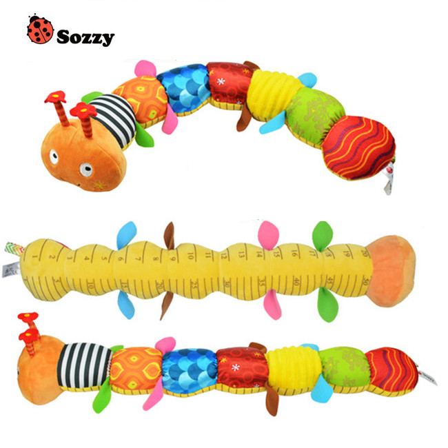 SOZZY卡通毛绒音乐七彩毛毛虫婴幼儿益智布绒安抚多功能玩偶玩具在类目 玩具/童车/益智/积木/模型, 早教/智能玩具, 其它早教玩具类中 - 来自Buy2taobao.com提供专业的淘宝代购服务