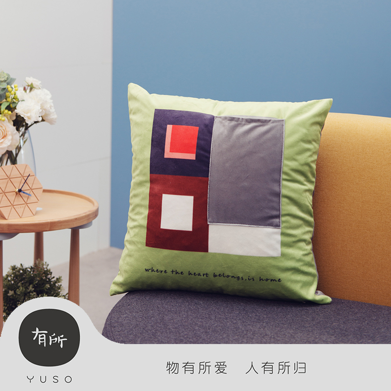 【有所的设计】格子系列设计师原创抱枕家用客厅沙发创意靠垫|msdalam kategori rumah Fabrik, bantal/bantal - dari Buy2taobao.com untuk memberikan perkhidmatan ejen Taobao profesional membeli