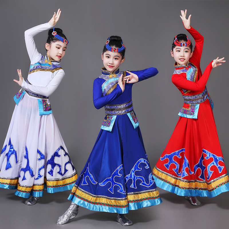Ethnic minority clothing children men and women Mongolian gowns The Zang or Tibetan people dance costume girl Nation boy new patternin the Women's clothing/Boutique , Costume/National costume/Stage costumes , National costume/Costumes category - from Buy2taobao.com to provide professional Taobao agent buy service