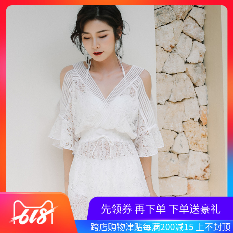 超仙女泳衣性感蕾丝罩衫比基尼三件套显瘦遮肉带钢托温泉大码泳装在类目 运动/瑜伽/健身/球迷用品, 游泳, 比基尼中 - 来自Buy2taobao.com提供专业的淘宝代购服务