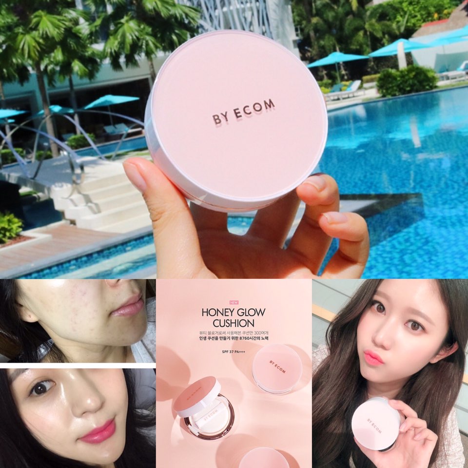 气垫 BY ECOM 韩国 HONEY GLOW CUSHION 光彩遮瑕 含63%水滴精华|msdalam kategori Alat solek/minyak wangi/kecantikan, Makeup/krim - dari Buy2taobao.com untuk memberikan perkhidmatan ejen Taobao profesional membeli