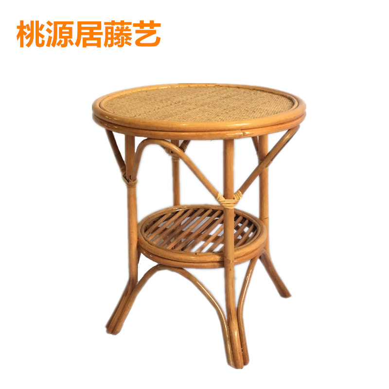 藤茶几圆 家用阳台庭院茶几 圆茶几 小桌子藤编茶几 角几 花架|msdalam kategori perabot kediaman, beberapa kategori, meja teh - dari Buy2taobao.com untuk memberikan perkhidmatan ejen Taobao profesional membeli