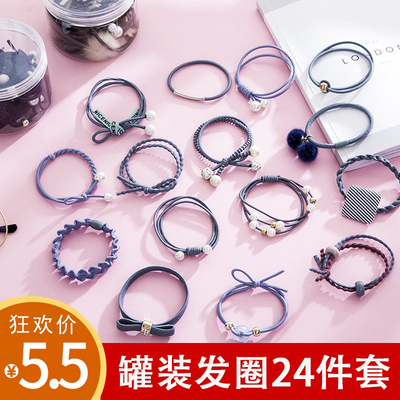 头绳韩国小清新简约发圈成人扎绑头发的橡皮筋马尾发绳头饰女网红