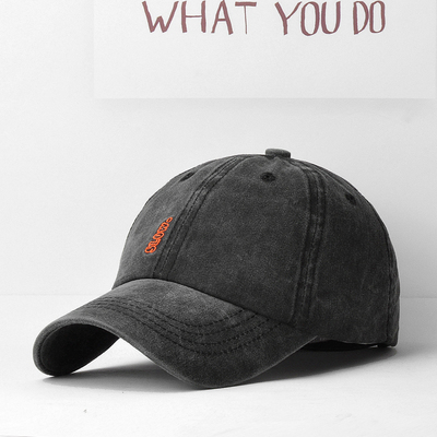 春秋季简约水洗棉帽子男士户外遮阳棒球帽女式休闲透气百搭鸭舌帽