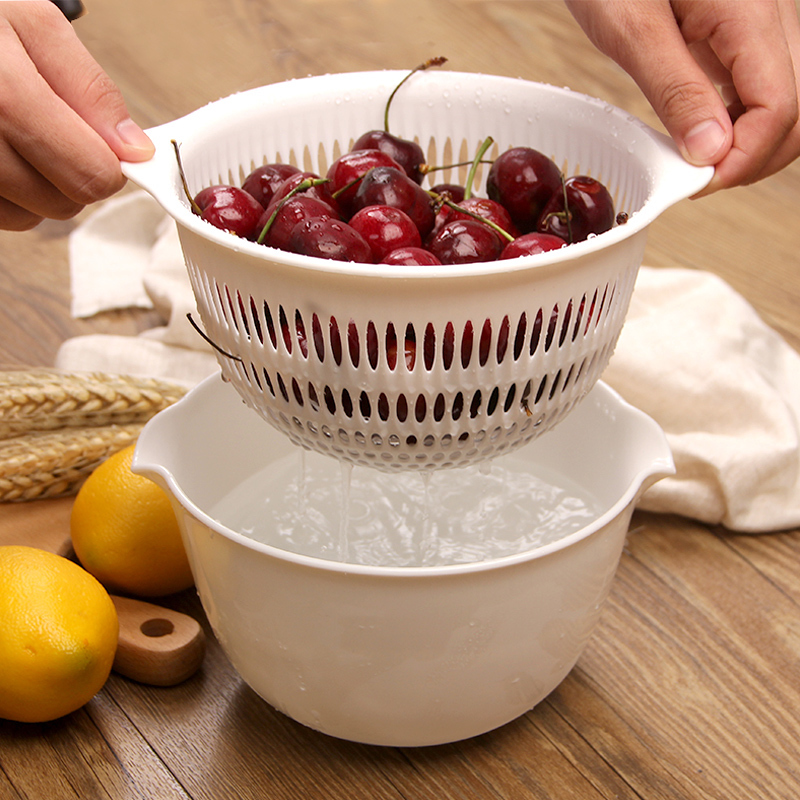 M Wood double-deck Plastic Trays originality Fruits Basket Fruit plate kitchen Vegetables Wash rice basket Leach basket Drip Basinin the Tableware , Tableware , Fruit bowl/Fruit plate/Hamper category - from Buy2taobao.com to provide professional Taobao agent buy service