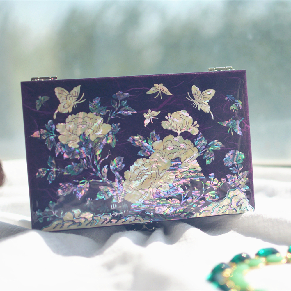 Inlaid with mother Lacquer ware marry gift Jewelry Box woodiness princess European style the republic of korea Necklace Vintage Style gift storage boxin the Accessories/Fashion Jewelry, Jewelry storage , Jewelry Box category - from Buy2taobao.com to provide professional Taobao agent buy service