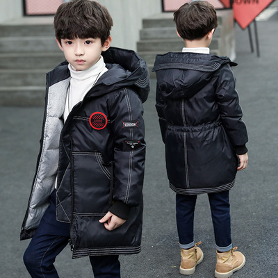 童装男童棉衣2018新款韩版潮冬装棉袄外套儿童中长款冬季羽绒棉服