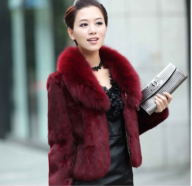 2017 Haining new pattern Fox Fur collar Large Mom outfit Rabbit's hair Fur imitation coat have cash less than that is registered in the accounts Clearancein the Women's clothing/Boutique , Fur category - from Buy2taobao.com to provide professional Taobao agent buy service