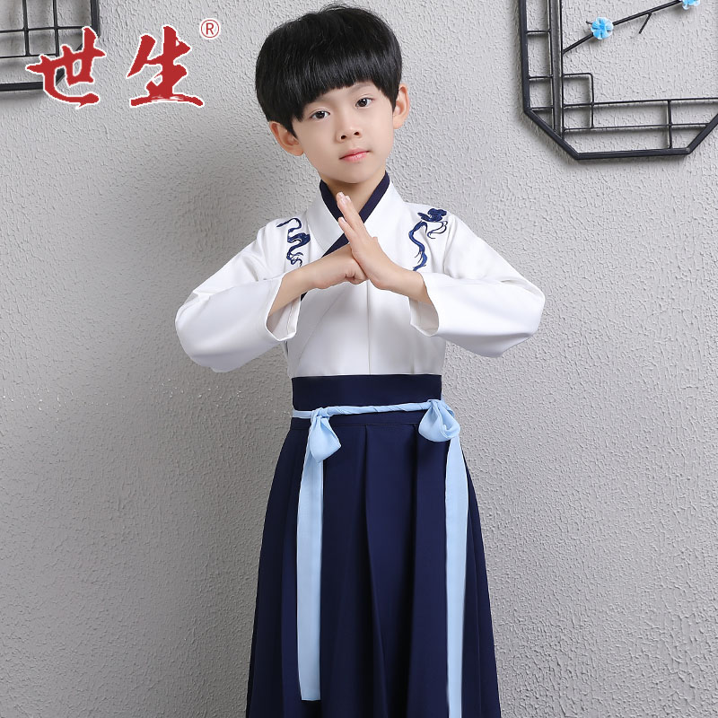 兒童漢服襦裙春秋裝 世19新款改良小男孩漢服夏裝 男童古裝中國風在類目 童裝/嬰兒裝/親子裝, 兒童旗袍/唐裝/民族服裝, 唐裝中 - 來自Buy2taobao.com提供專業的淘寶代購服務