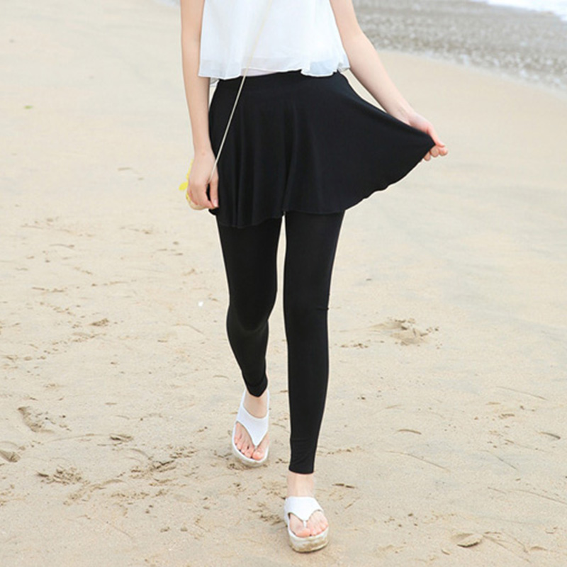 2019 spring and autumn new pattern Bouffancy Skirt False two Leggings summer Ninth pants Thin section Largein the Women's clothing/Boutique , Pants , Leggings category - from Buy2taobao.com to provide professional Taobao agent buy service
