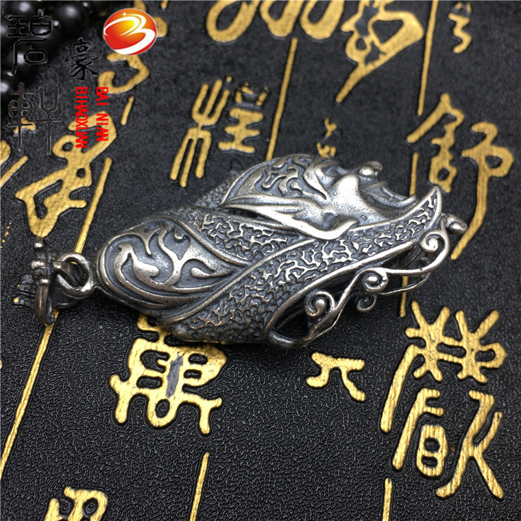 S925纯银狼牙套大号复古狼熊虎牙护牙钟馗包银套吊坠防裂辟邪|ruв категории Украшения,ювелирные изделия, кулон/кулон - от Buy2taobao.com для оказания профессиональной услуги покупки агента Taobao